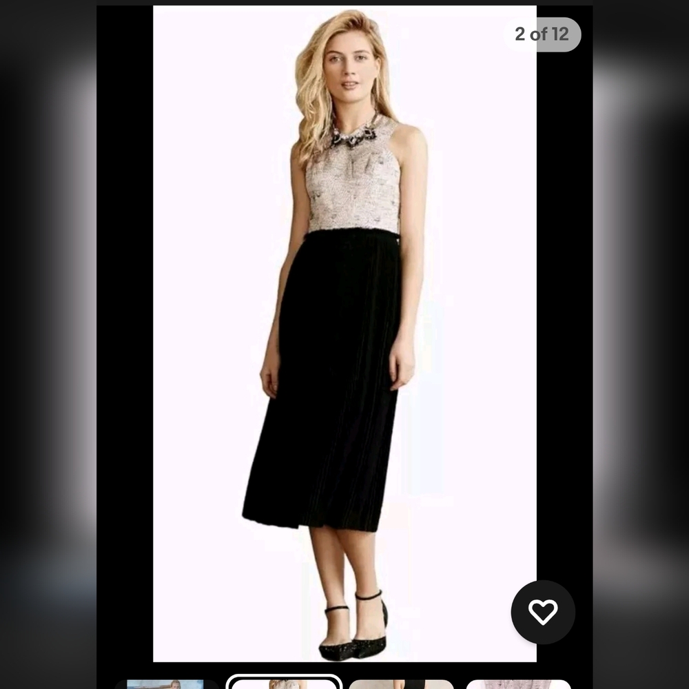 Nomad Morgan Carper Anthropologie Isobel Midi Dress Size 8 New